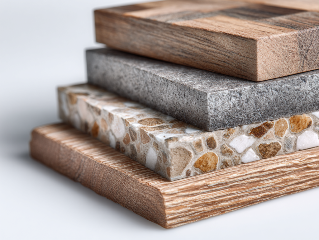 Échantillons premium carrelage grès cérame et parquet qualité supérieure