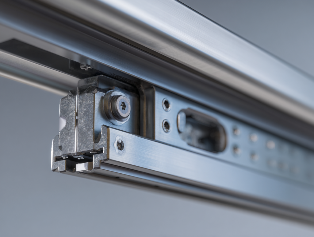 Système de rails moderne pour un placard