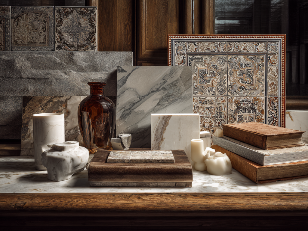 Évolution produits carrelage céramique 1973-2025 surface Krion innovation design