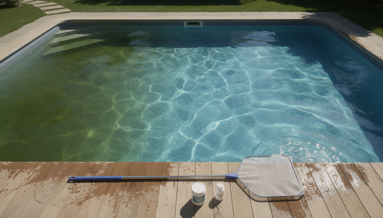 découvrez le remède de grand-mère le plus efficace pour éliminer l'eau verte de votre piscine et retrouver une eau claire et saine naturellement.