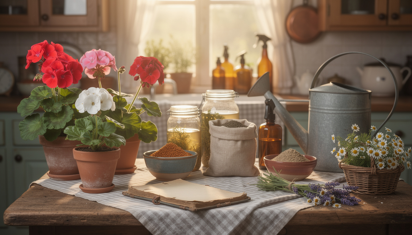 découvrez 7 recettes de grand-mère efficaces pour des géraniums éclatants et en pleine santé, avec des astuces naturelles et faciles à appliquer.