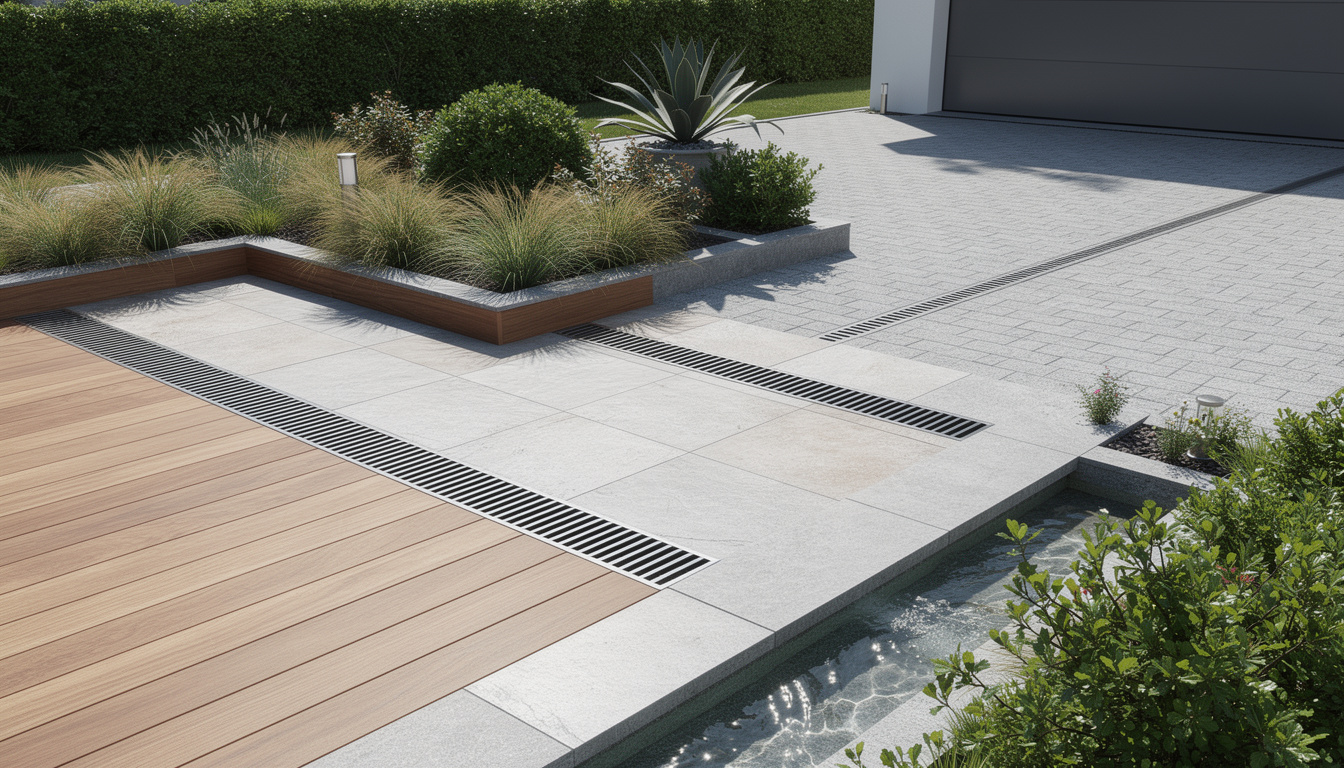 hydrostar offre la solution parfaite pour des terrasses et allées bien drainées, alliant efficacité et durabilité pour un extérieur impeccable en toutes saisons.