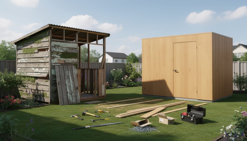 découvrez comment remplacer efficacement un abri de jardin existant avec nos conseils pratiques et astuces pour un aménagement optimal.