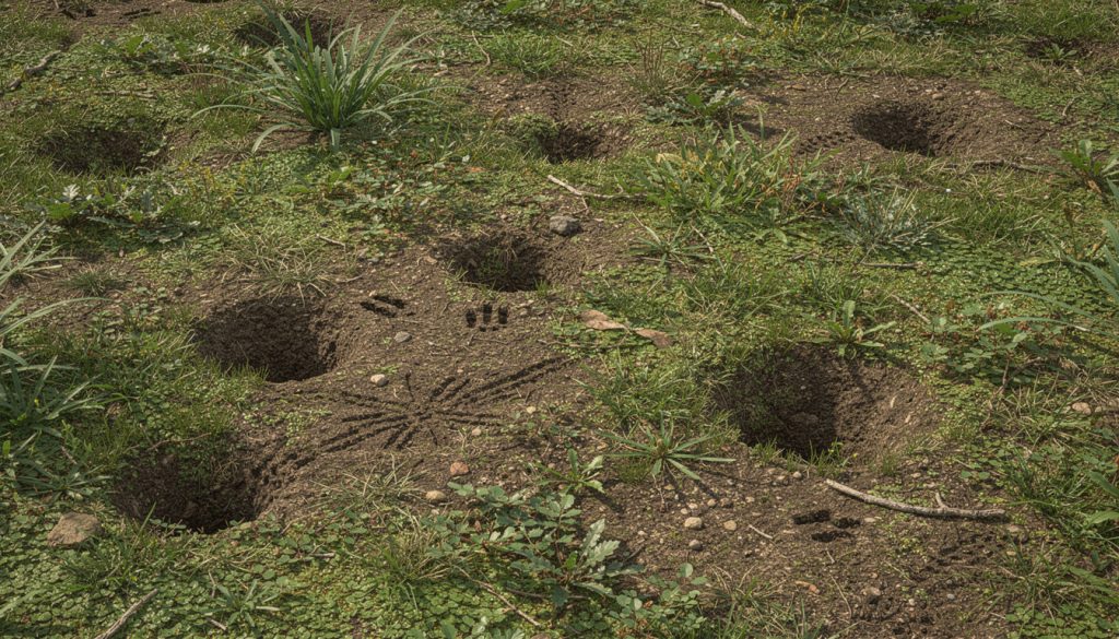 découvrez les causes des trous dans votre jardin sans monticule et identifiez les animaux potentiellement responsables pour mieux protéger vos espaces verts.