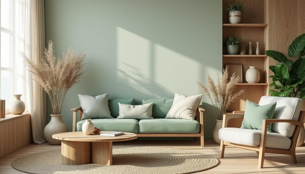 découvrez des idées déco pour un salon vert d'eau et bois, alliant douceur et nature pour créer un intérieur apaisant et chaleureux.