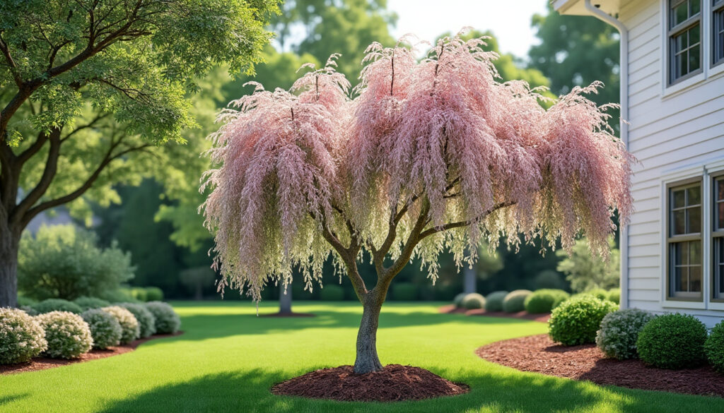 découvrez la distance idéale à respecter pour planter un saule crevette près de votre maison et assurer une croissance harmonieuse sans risques pour vos fondations.