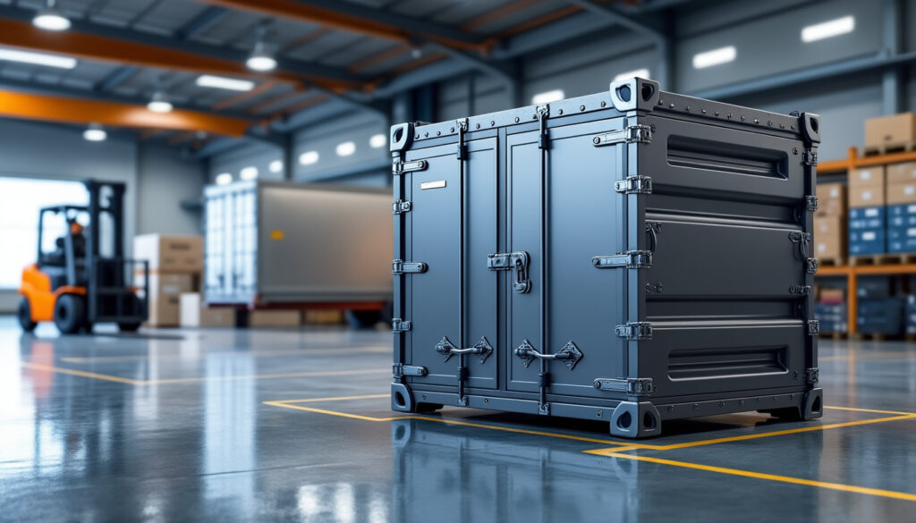 découvrez notre conteneur modulable, idéal pour le stockage et le transport sécurisés de vos équipements, avec une mise en place rapide et flexible.