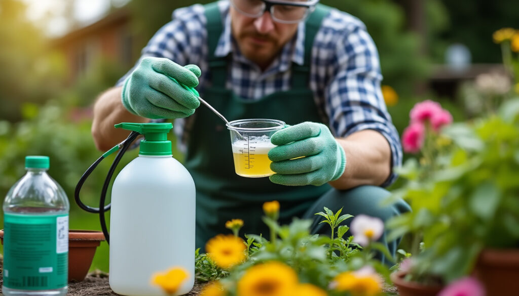 découvrez comment préparer une solution de roundup pour 1 litre d’eau en respectant la dose indiquée sur l’étiquette et les précautions d’emploi.